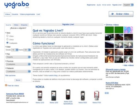 Yograbo apuesta por el videostreaming desde dispositivos móviles