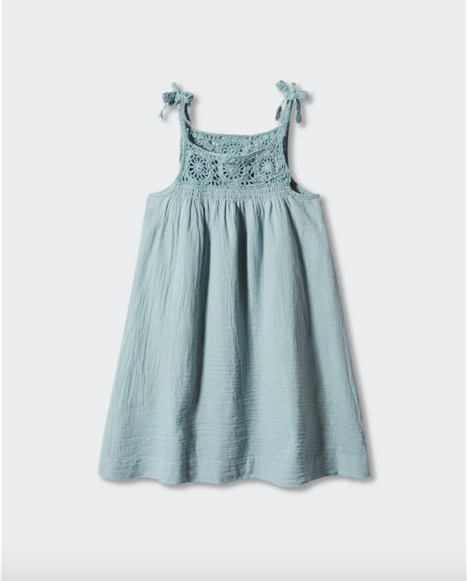 Vestido crochet algodón