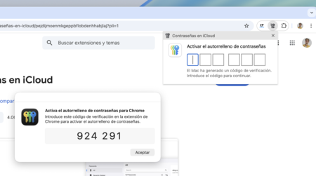 Contraseña de iCloud en Chrome