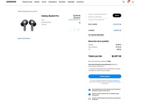 Samsung Mexico Descuento Audifonos