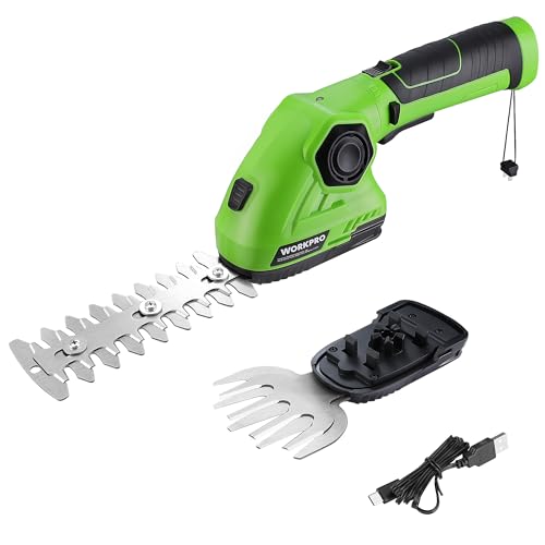 WORKPRO 2 en 1 Tijera Cortacésped y Arreglasetos
