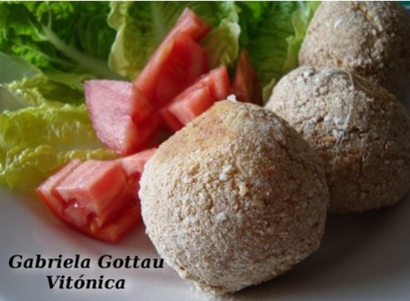 Bombas de patatas rellenas. Receta saludable