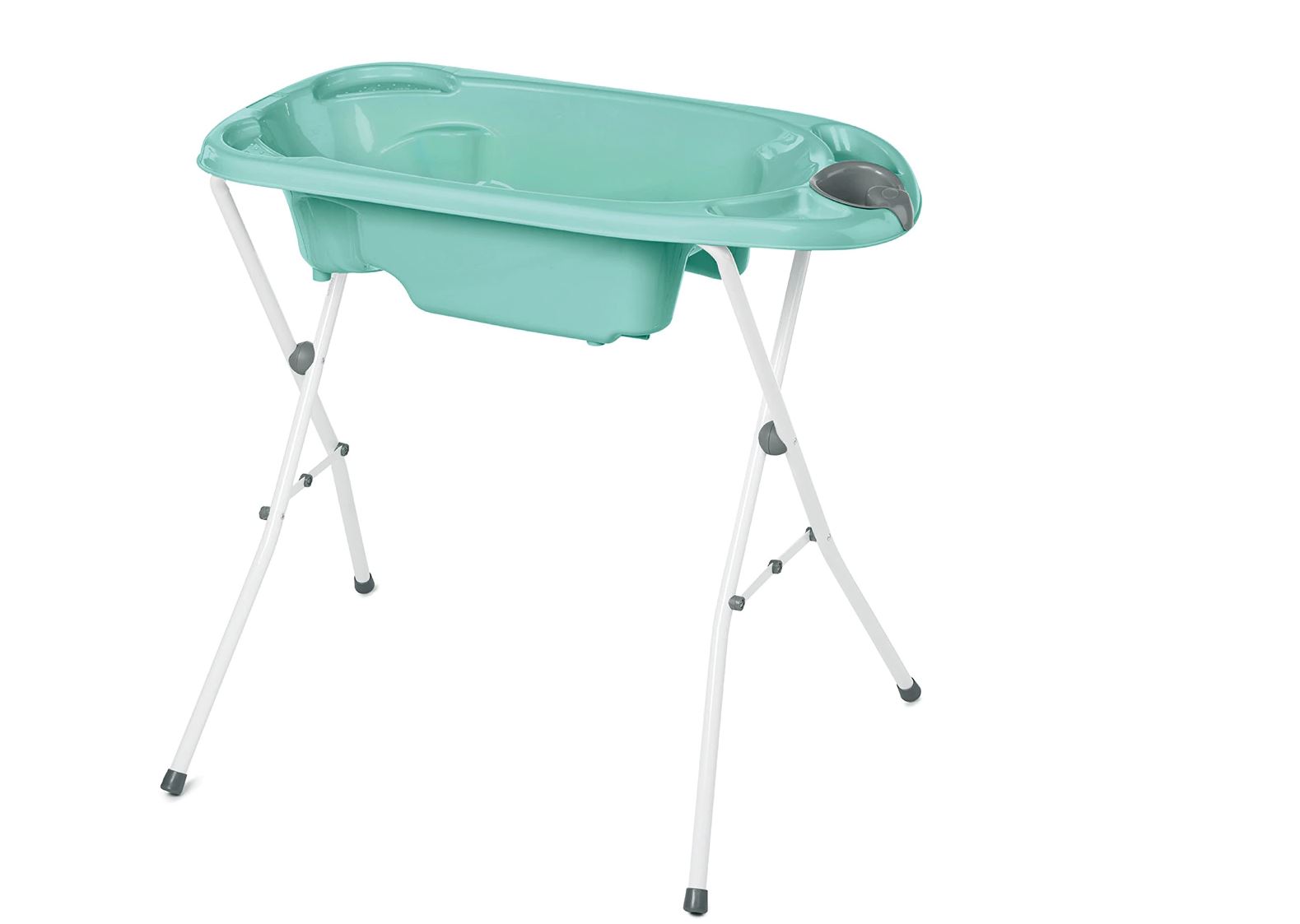 Bañera ergonómica Jané Squid Aquarel de Cubeta con patas. Color verde.