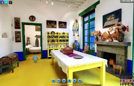 Recorre la Casa Azul de Frida Kahlo en la visita virtual más colorida