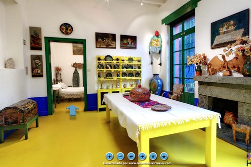 Recorre la Casa Azul de Frida Kahlo en la visita virtual más colorida