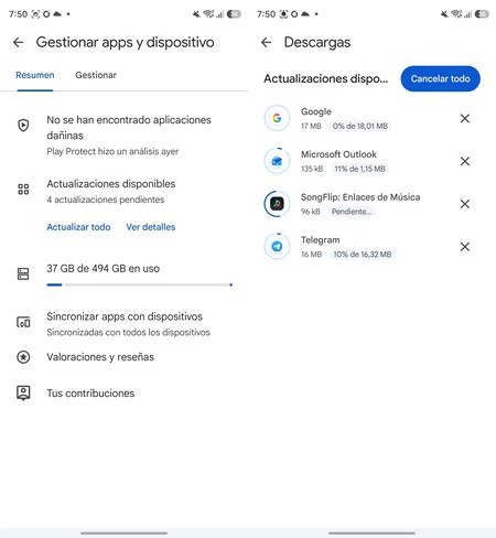 Actualizar Apps