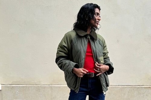 Abrigo Encerado Estilo Barbour Chaqueta Sfera Elegante