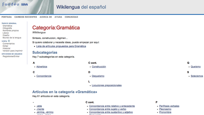 Wikilengua, portal colaborativo sobre el castellano