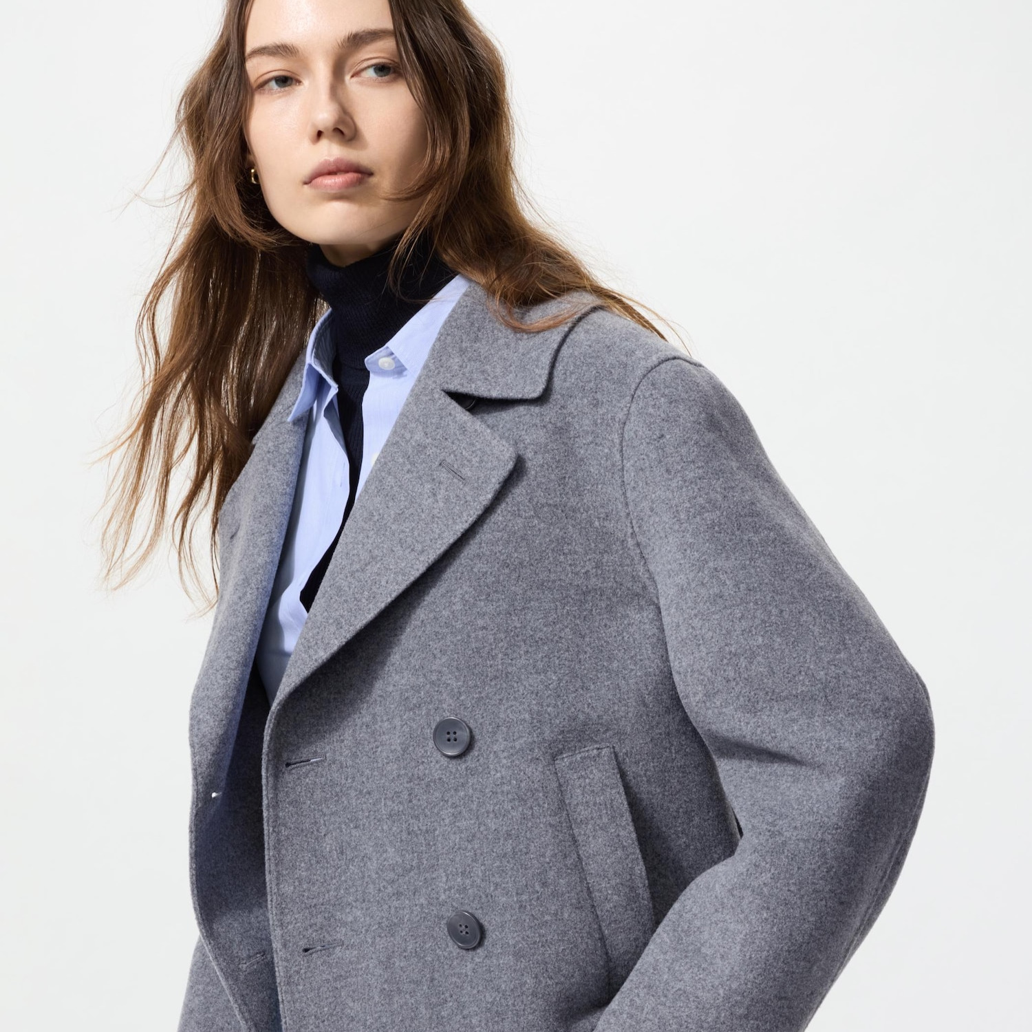 Abrigo relax lana mezcla