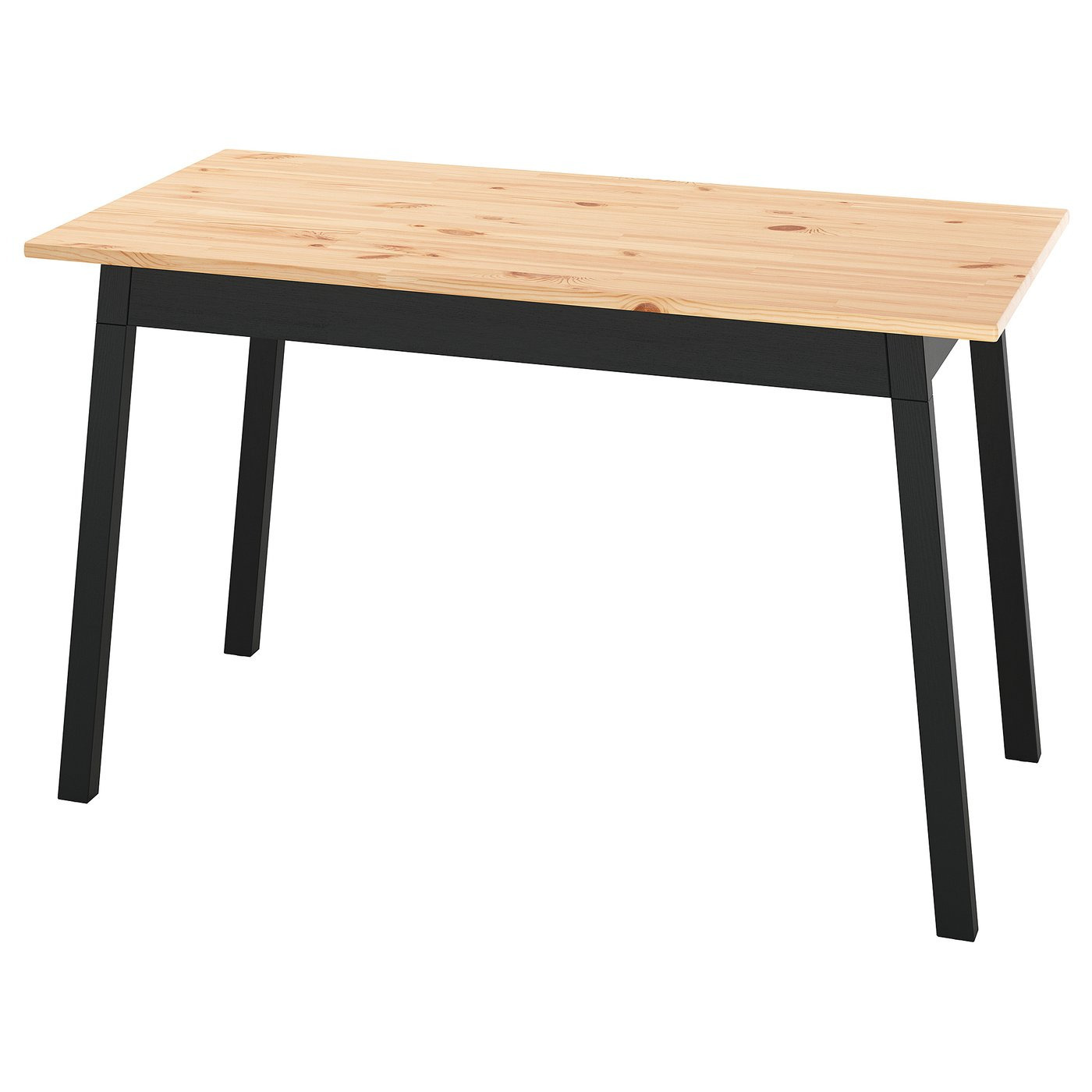 PINNTORP - Mesa, tinte marrón claro/tinte negro pino