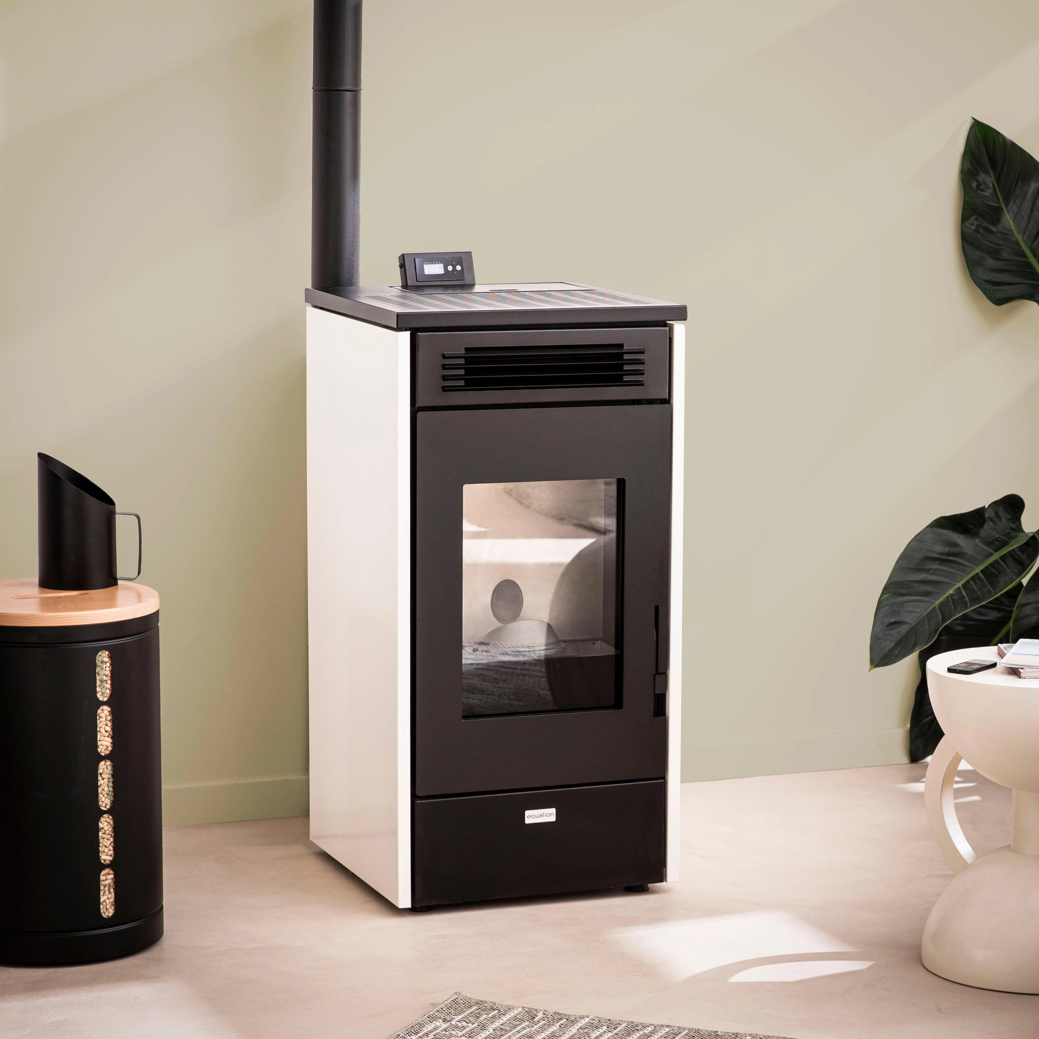  Estufa de pellet EQUATION Mannu de 9kW 