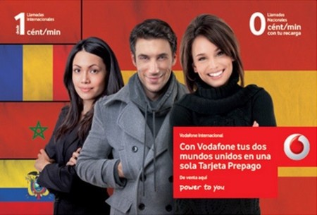 Vodafone también estrena tarifa prepago con 0 céntimos nacionales y 1 céntimo internacional