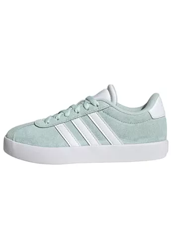 adidas Unisex niños VL Court 3.0 Shoes, Halo Mint/FTWR White/Core Black, 39 1/3 EU
