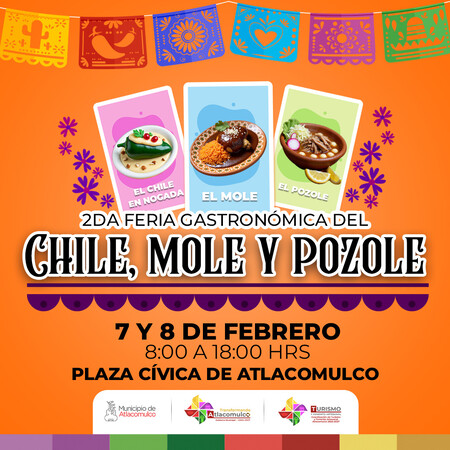 Cuándo y dónde se realizará la Feria “Chile, mole y Pozole” en el Edomex para probar más de 50 opciones de comida típica 