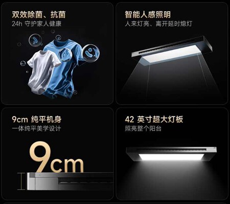 Luz Xiaomi Mijia 3 Max de techo con tendedero