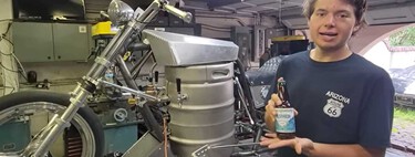 La gasolina está muy cara, así que alguien ha creado una moto que funciona con cerveza, y llega a los 240 km/h