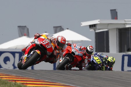 Marc Marquez Jorge Lorenzo Valentino Rossi Gp Alemania Motogp 2018