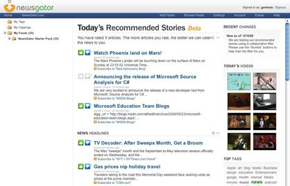 NewsGator lanza recomendaciones de historias en función de la atención de los usuarios