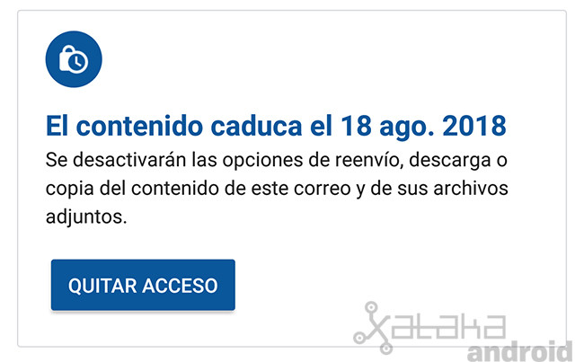 Modo Confidencial Gmail Android