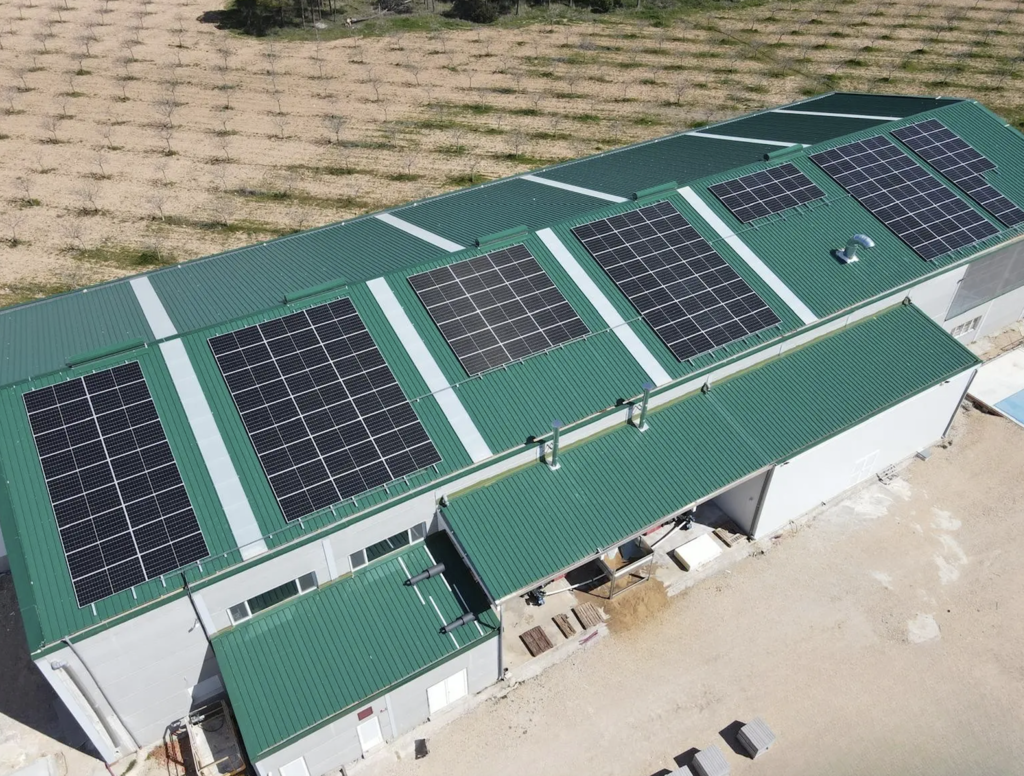 Una planta de pistachos se ha convertido en una isla energética: 136 paneles solares y 108 kWh de baterías