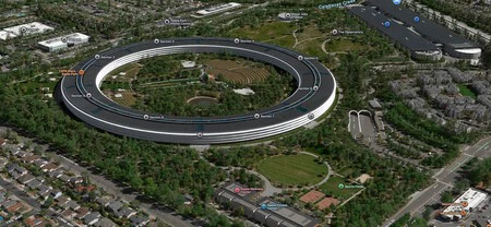 Vista 3D el Apple Park desde Mapas