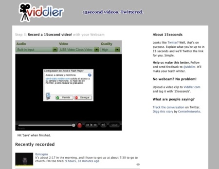 15s, el micro-videoblogging de Viddler