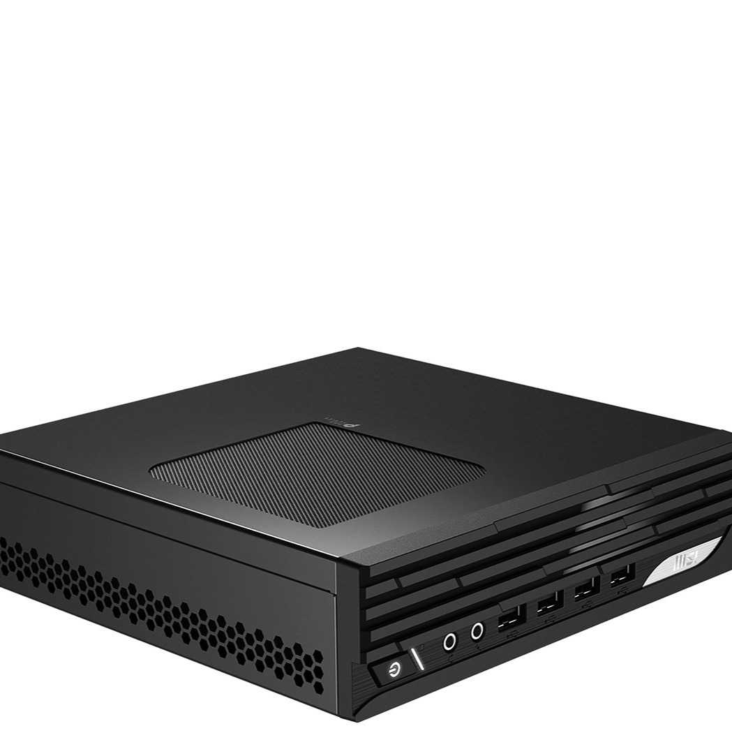 Mucho más pequeño que la típica torre de potencia equivalente, el MSI PRO DP21 13M se ofrece con procesadores Core i5-13400, i5-13400 e i7-13700, 8 o 16 GB de RAM y una SSD de hasta 1 TB.