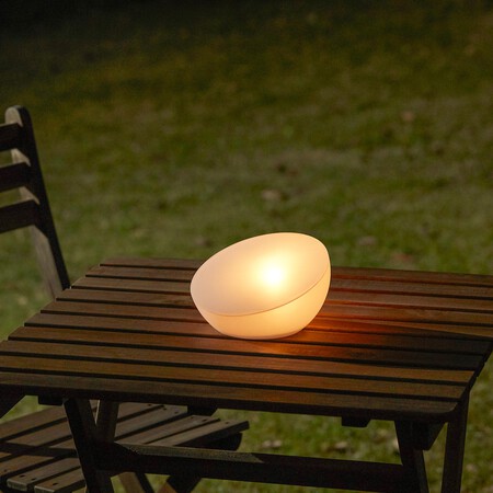 Solvinden Lampara Luz Solar Led Exterior Medio Globo Blanco 0778182 Pe758857 S5