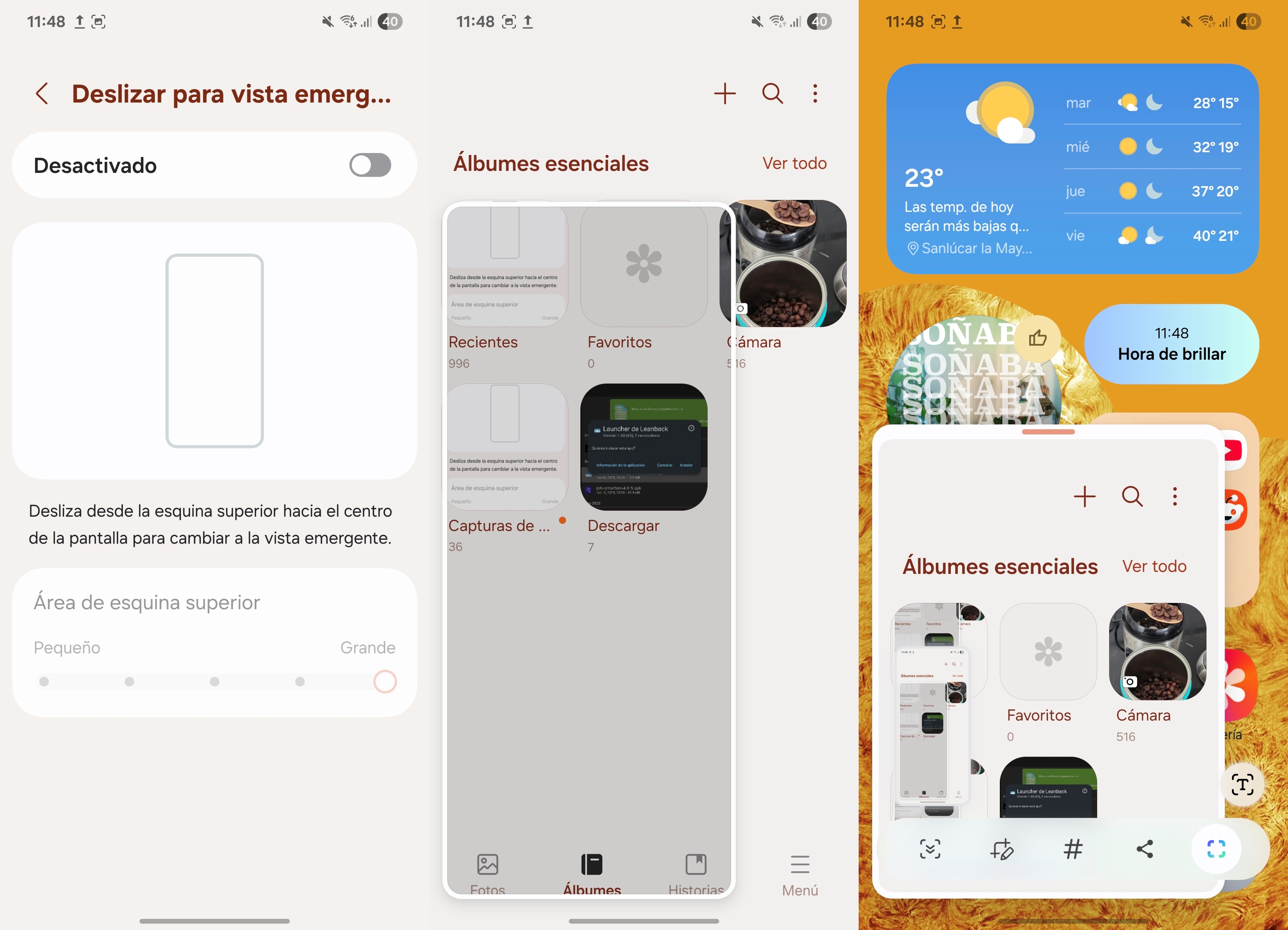 One Ui 7 Vista Emergente
