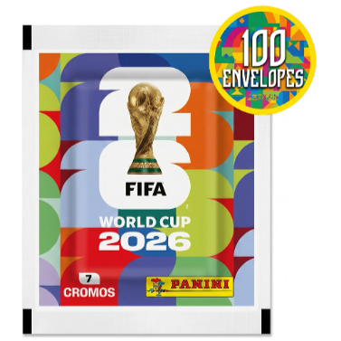 Kit 700 Figurinha Do Álbum Copa Do Mundo 2026- 100 Envelopes
