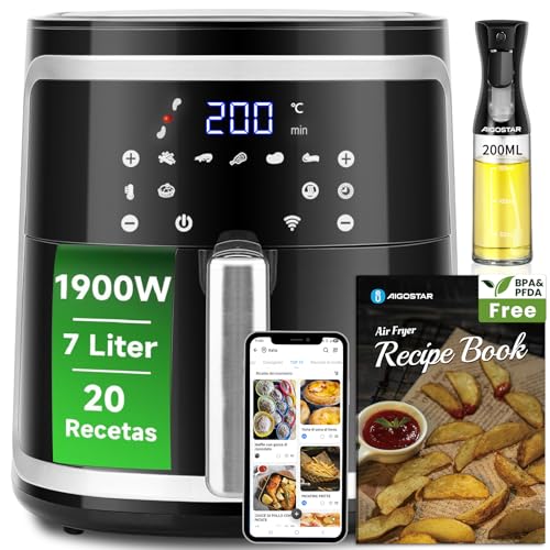 Aigostar Cube Smart - Freidora de aire inteligente sin aceite