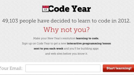 ¿Tienes el propósito de aprender a programar en 2012? Code Year te ayuda