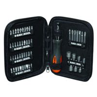 Kit de 56 piezas para atornillar Black & Decker A7104-XJ por 13,99 euros