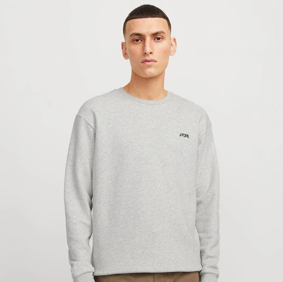 Jack & Jones - Sudadera de mangas largas cuello redondo y print trasero de hombre.