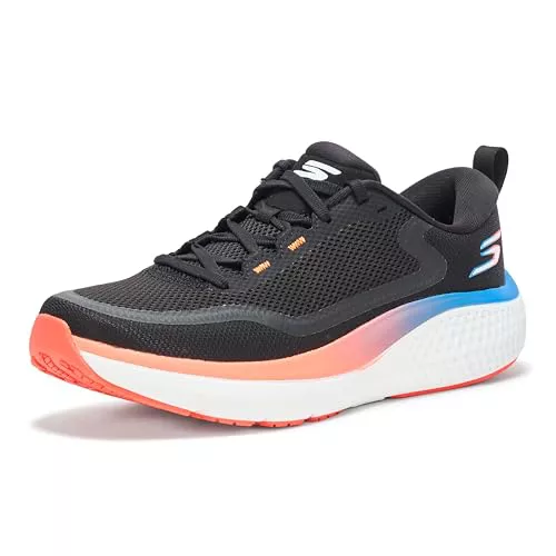 Skechers Tenis Go Run Supersonic MAX para Hombre, Negro/Multi, 44.5 EU