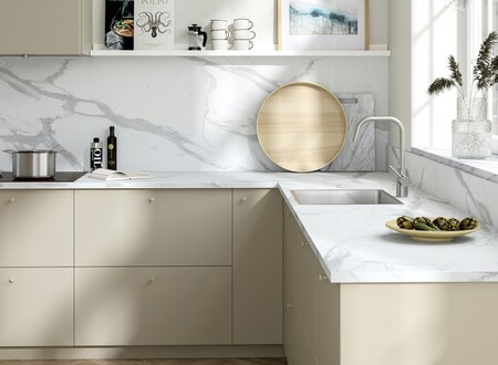 Encimera de Ikea efecto mármol