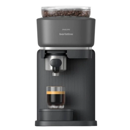 Cafetera express - Philips Baristina BAR300/60, Molinillo cerámico, 16 bares