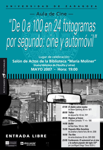 De 0 a 100 en 24 fotogramas por segundo: cine y automóvil