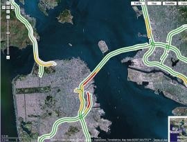 Situación del tráfico con Google Maps