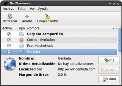 Specto: un notificador de cambios y actualizaciones para Gnome