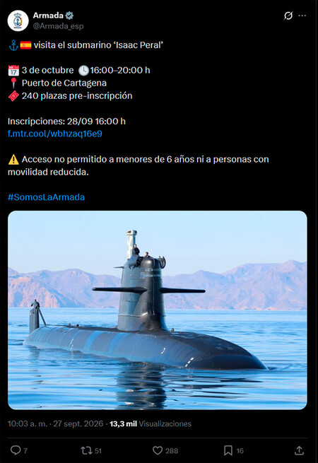 Puertas abiertas submarino Isaac Peral