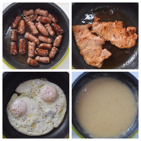 Huevos al salmorrejo paso a paso