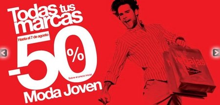 El Corte Inglés tira los últimos cartuchos de las rebajas: moda joven al 50%