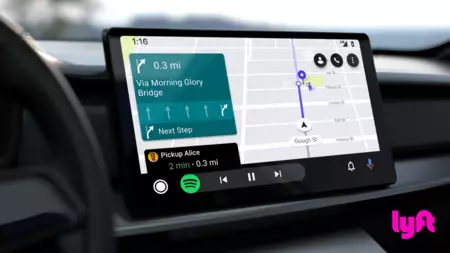 Android Auto の Lyft ドライバー アプリ