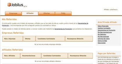 Jobilus, recibiendo recompensas por recomendar candidatos a ofertas de trabajo