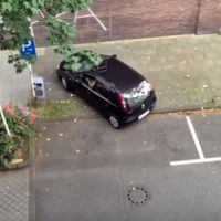 Aquí tienes la definición gráfica de "se me da mejor aparcar en sitios pequeños" 