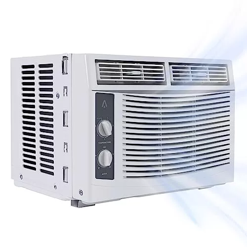 Smart 6000 BTU - Aire acondicionado de ventana con WiFi, unidad de CA de ventana con control remoto y de aplicación, función de temporizador y kit de fácil instalación, para habitaciones de hasta 350