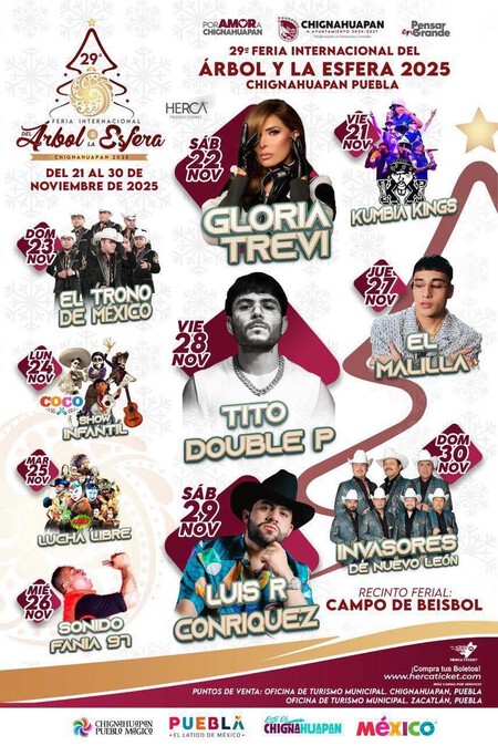 Chignahuapan celebra la Feria del Árbol y la Esfera 2025: el evento navideño más esperado de la temporada