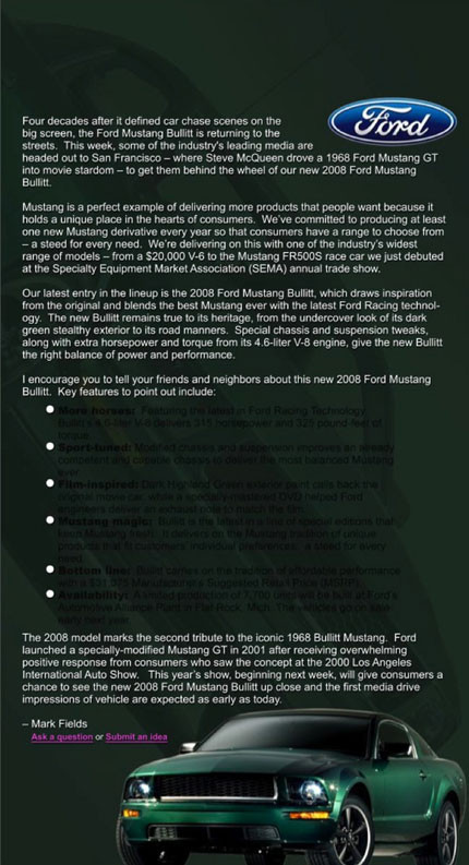 2008 Ford Mustang Bullitt specs