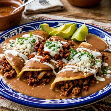 Cómo hacer enfrijoladas con 1 lata de frijoles bayos y chorizo: la receta más fácil y rápida para el fin de semana 